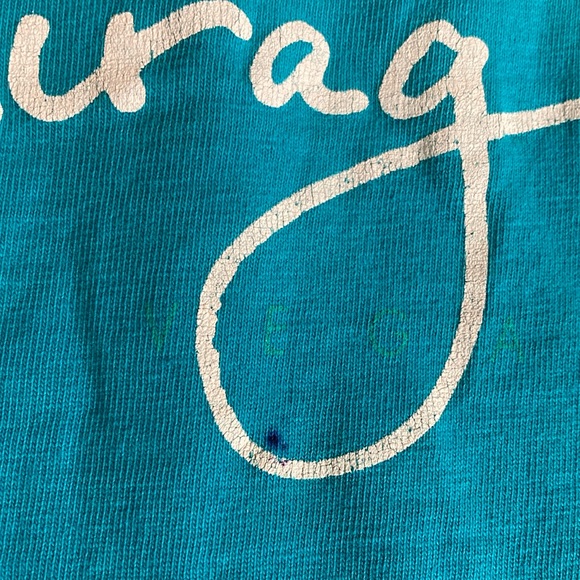 Jerzees Blue Short Sleeve Tee with Tropical Graphic - Picture 4 of 6